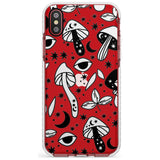 Psychedelic Mushrooms Pattern Impact Phone Case for iPhone X XS Max XR