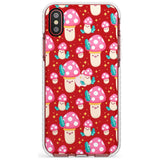 Cute Mushrooms Pattern Impact Phone Case for iPhone X XS Max XR