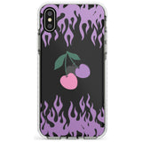 Cherries n' Flames Impact Phone Case for iPhone X XS Max XR