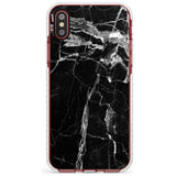 Black Onyx Marble Texture Slim TPU Phone Case Warehouse X XS Max XR