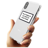 Happy on Social Media iPhone Case   Phone Case - Case Warehouse