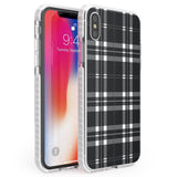 Divine Black Plaid Phone Case iPhone X / iPhone XS / Impact Case,iPhone XR / Impact Case,iPhone XS MAX / Impact Case Blanc Space