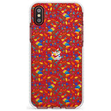 Floral Rabbit Pattern in Rainbow Slim TPU Phone Case Warehouse X XS Max XR