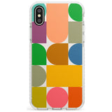 Abstract Retro Shapes: Rainbow Mix Slim TPU Phone Case Warehouse X XS Max XR