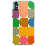 Abstract Retro Shapes: Rainbow Mix Slim TPU Phone Case Warehouse X XS Max XR