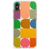 Abstract Retro Shapes: Rainbow Mix Slim TPU Phone Case Warehouse X XS Max XR