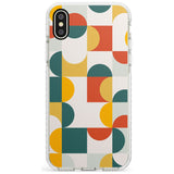 Abstract Retro Shapes: Muted Colour Mix Slim TPU Phone Case Warehouse X XS Max XR