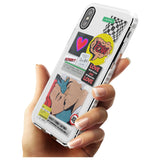 Retro Sticker Mix Slim TPU Phone Case Warehouse X XS Max XR