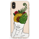 LET THE MIND FLOURISH Slim TPU Phone Blanc Space X XS Max XR