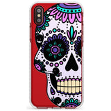 Violet Sugar Skull Impact Phone Case for iPhone X XS Max XR