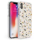 Pale Pink, Blue, & Mocha Terrazzo Pattern Phone Case iPhone X / iPhone XS / Impact Case,iPhone XR / Impact Case,iPhone XS MAX / Impact Case Blanc Space