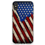 Distressed US Flag Impact Phone Case for iPhone X XS Max XR