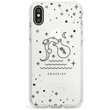 Aquarius Emblem - Transparent Design Impact Phone Case for iPhone X XS Max XR