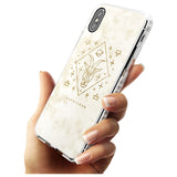 Capricorn Emblem - Solid Gold Marbled Design Impact Phone Case for iPhone X XS Max XR