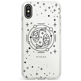 Pisces Emblem - Transparent Design Impact Phone Case for iPhone X XS Max XR