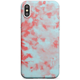 Red & Blue Acid Wash Tie-Dye Pattern Slim TPU Phone Case Warehouse X XS Max XR