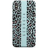 Custom Blue Leopard Spots iPhone Case  Slim Case Custom Phone Case - Case Warehouse