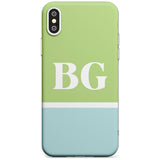 Colourblock: Green & Turquoise Slim TPU Phone Case Warehouse X XS Max XR