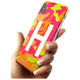 Bright Neon Camo Solid Monogram iPhone Case   Custom Phone Case - Case Warehouse