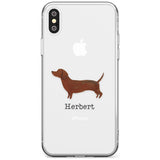 Hand Painted Sausage Dog Slim TPU Phone Case Warehouse X XS Max XR