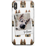 German Shepherd - Custom Dog Photo Black Impact Phone Case for iPhone X XS Max XR