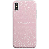 Custom Pink Dots iPhone Case  Slim Case Custom Phone Case - Case Warehouse