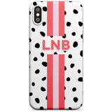 Custom Polka & Pink Stripe iPhone Case  Slim Case Custom Phone Case - Case Warehouse