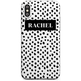 Black Bar & Dots iPhone Case  Slim Case Custom Phone Case - Case Warehouse