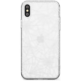 Personalised Spider Web Pattern Slim TPU Phone Blanc Space X XS Max XR