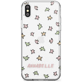 Personalised Custom Leaves Pattern Slim TPU Phone Blanc Space X XS Max XR