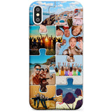 Personalised Jigsaw Photo Grid Slim TPU Phone Blanc Space X XS Max XR