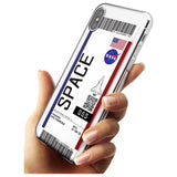 Personalised NASA Boarding Pass (Light) Slim TPU Phone Blanc Space X XS Max XR