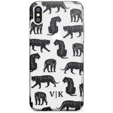 Tiger Silhouettes iPhone Case  Slim Case Custom Phone Case - Case Warehouse