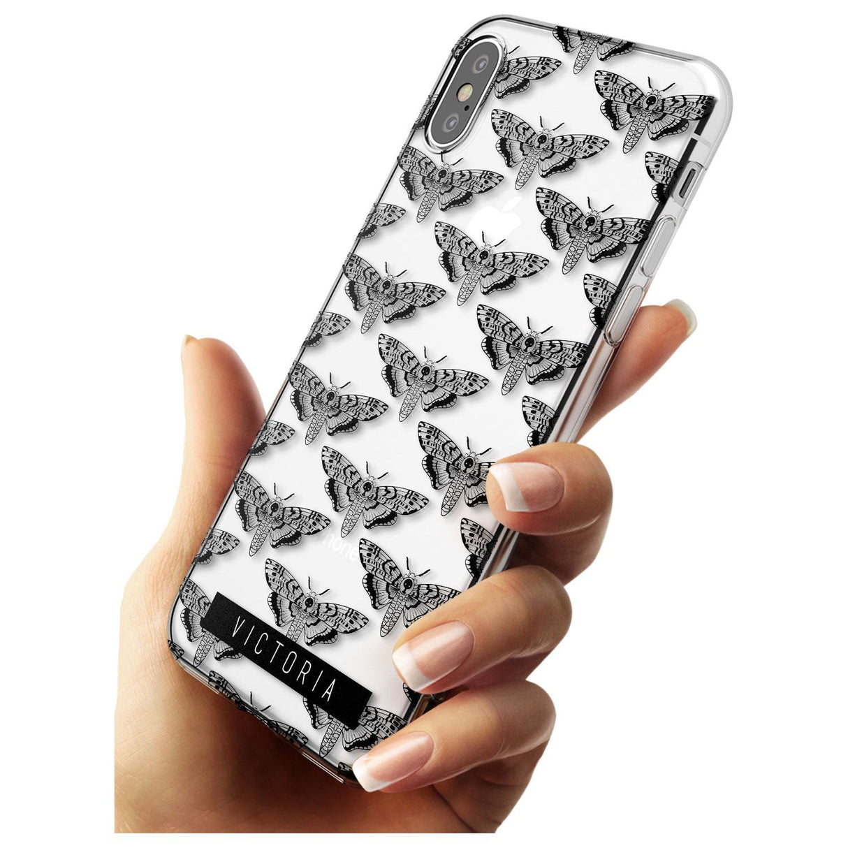 Customised Hawk Moth Pattern iPhone Case   Custom Phone Case - Case Warehouse