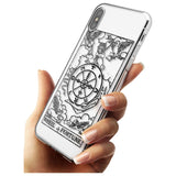 Wheel of Fortune Tarot Card - Transparent Black Impact Phone Case for iPhone X XS Max XR