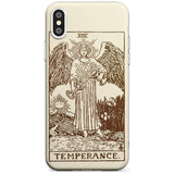 Temperance Tarot Card - Solid Cream Black Impact Phone Case for iPhone X XS Max XR