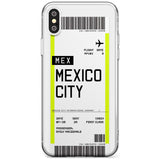 Mexico City Boarding Pass iPhone Case  Slim Case Custom Phone Case - Case Warehouse