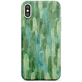 Skinny Cacti Pattern Design Slim TPU Phone Case Warehouse X XS Max XR