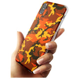 Orange Camo Slim TPU Phone Blanc Space X XS Max XR