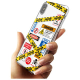 CAUTION Black Impact Phone Case for iPhone X XS Max XR