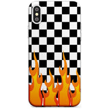 Checkered Fire iPhone Case  Slim Case Phone Case - Case Warehouse