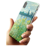 Banks of the Seine by Claude Monet Black Impact Phone Case for iPhone X XS Max XR