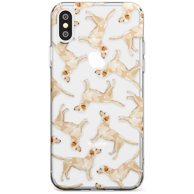 Yellow Labrador Watercolour Dog Pattern