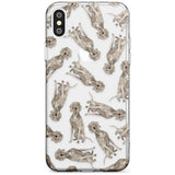 Weimaraner Watercolour Dog Pattern Slim TPU Phone Case Warehouse X XS Max XR