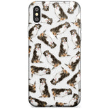 Bernese Mountain Dog Watercolour Dog Pattern Slim TPU Phone Case Warehouse X XS Max XR