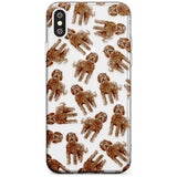 Labradoodle (Brown) Watercolour Dog Pattern Slim TPU Phone Case Warehouse X XS Max XR