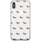 . Basset Hound Dog Pattern Clear Slim TPU Phone Case Warehouse X XS Max XR