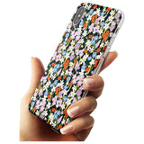 Energetic Floral Mix: Solid Black Impact Phone Case for iPhone X XS Max XR