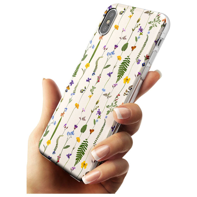 Wildflower Chain Design - Cream Slim TPU Phone Case Warehouse X XS Max XR