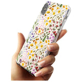 Wildflower & Leaves Cluster Design - Cream Slim TPU Phone Case Warehouse X XS Max XR